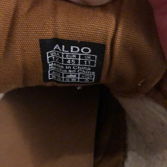 Aldo Men’s Red Canvas Shoes Size 12 - Picture 2 of 2